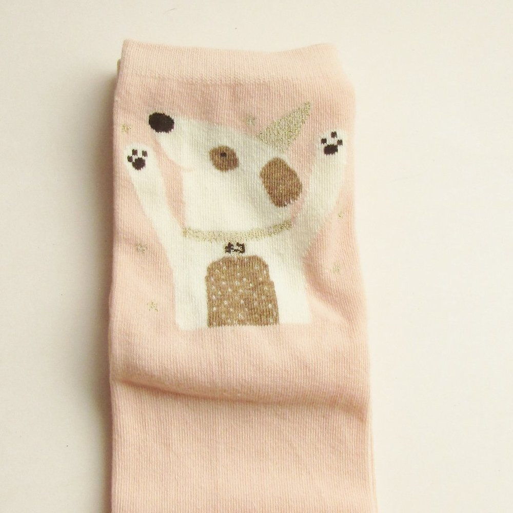 Caramella Boxed Set of 4 Girls Youth Socks Animal Patterns Pink New in Box - Picture 5 of 8